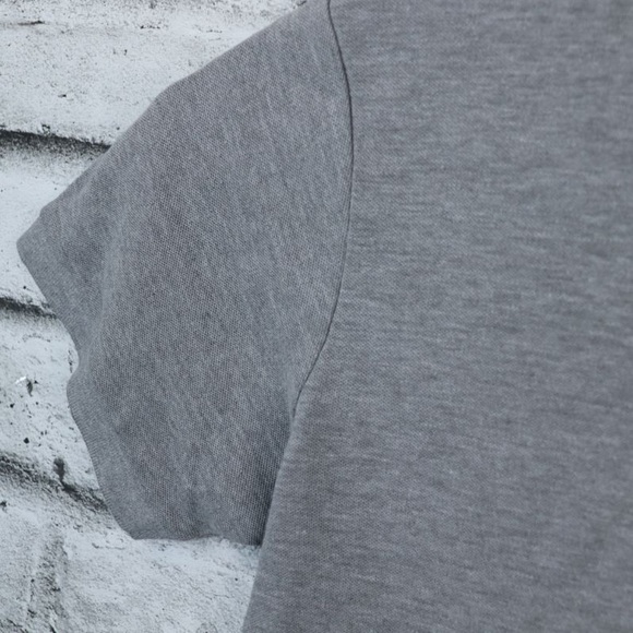 Mate Made in Italy Men’s Polo Gray Polo Button Collared Shirt Organic Cotton. M - Picture 8 of 10